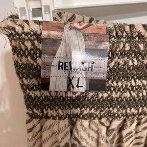 New with tags paperbag elastic waist wide leg pants junior size